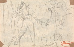 PharmarusはKunazaの前にファントムを発生させます 作： George Romney